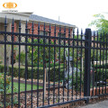 spear top metal tubular wrought iron fence panel